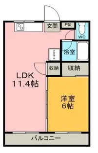 西泉田ハイツ【2階】の間取り