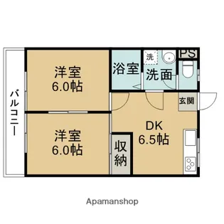 コーポ船橋【203号室】の間取り
