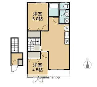 プリムヴェール【2階】の間取り