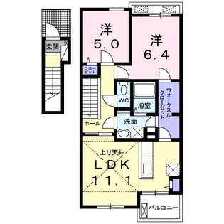 エレガンシアH【2階】の間取り
