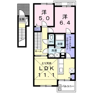エレガンシアH【2階】の間取り