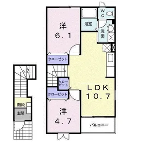 クレストールK1【2階】の間取り