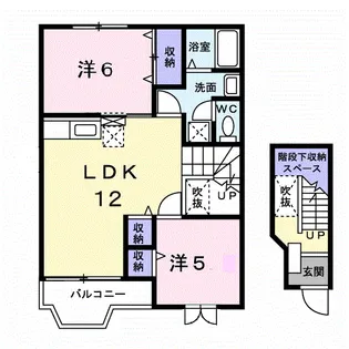 サンフラワーPARTⅠ【2階】の間取り
