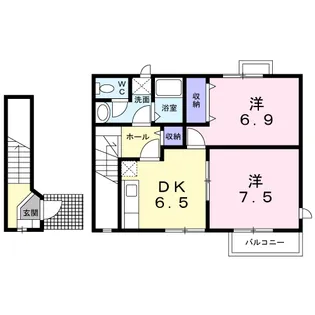 エンブレムF【2階】の間取り