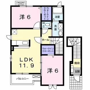 プレッソ【2階】の間取り