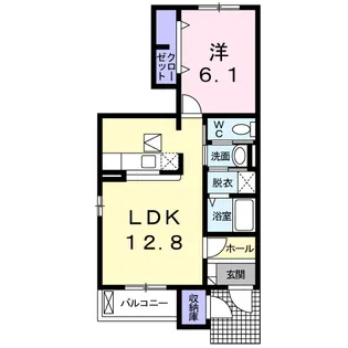 エレガンシアA【1階】の間取り