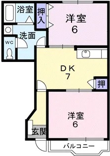 ノーブルハウス【1階】の間取り