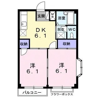 倉持ハイツパートⅡ【2階】の間取り