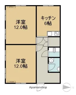 サン・コーポ【1階】の間取り
