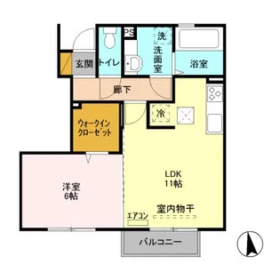 GREEN FOREST【1階】の間取り