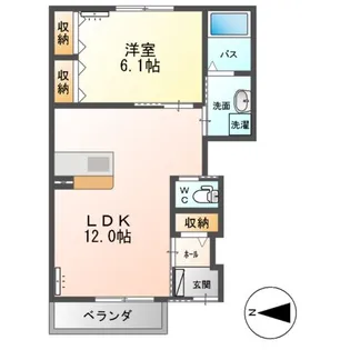 ファミール・ハウス【1階】の間取り