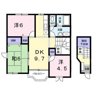 サンライトA【2階】の間取り