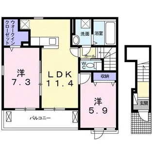 プルート【2階】の間取り