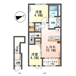 EXCELLENT PALACE【2階】の間取り