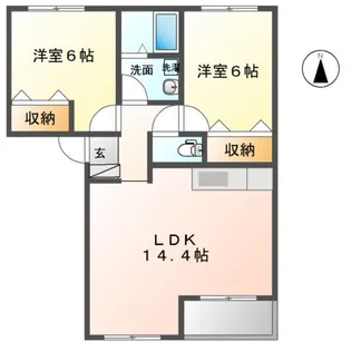 サフィール【2階】の間取り