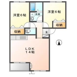 サフィール【1階】の間取り