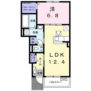 アリーヴィオ【1階】の間取り