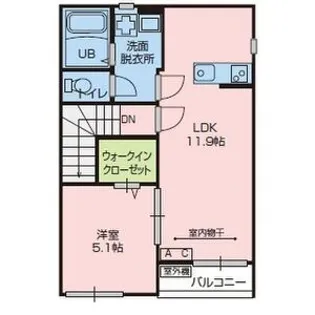 CALM HEIGHTS【2階】の間取り