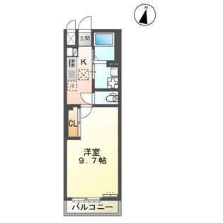 ラパンブルー【101号室】の間取り