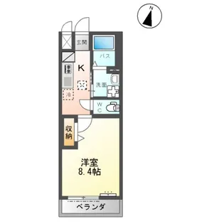 LATEST WIND(レイテスト ウインド)【102号室】の間取り