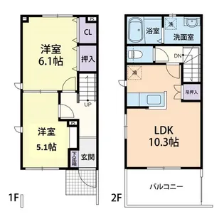 LUMIERE II【105号室】の間取り