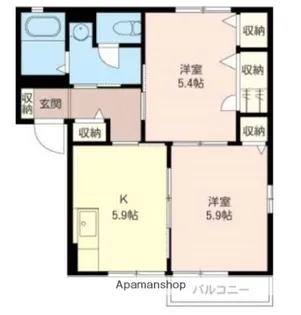 フォーチュンレジデンスA【1階】の間取り