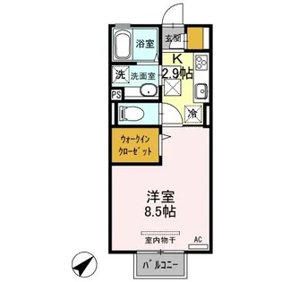 アリエッタ B【1階】の間取り