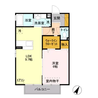 ラウンド ヒル【2階】の間取り