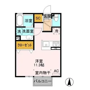 オリビア【2階】の間取り