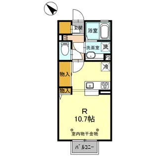 ミーティス A【2階】の間取り