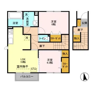 GREEN FOREST【2階】の間取り