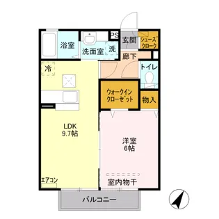 ケンフォード【1階】の間取り