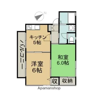 フローラ B【1階】の間取り