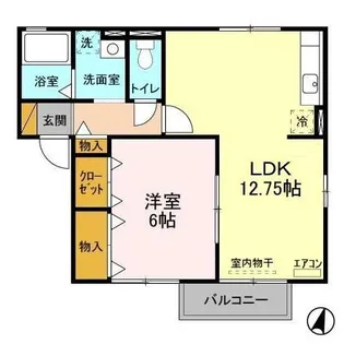 ハイツ・クレール坂東 ABC【2階】の間取り