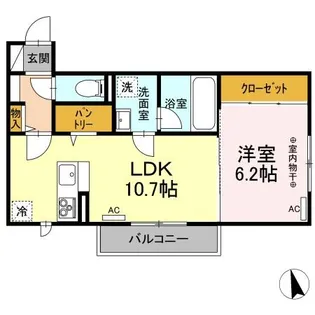ロージー【2階】の間取り