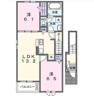 カルム ミー【2階】の間取り
