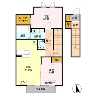 プルミエル A【2階】の間取り
