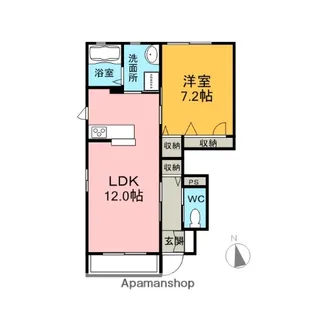 メゾン・ラークヒル【105号室】の間取り