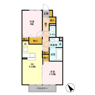 サニーヒルズ【202号室】の間取り