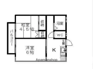 静和ハイツ【203号室】の間取り
