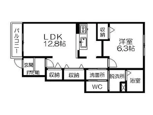 コンソラトゥール【1階】の間取り
