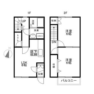 ラポールIWAI【101号室】の間取り