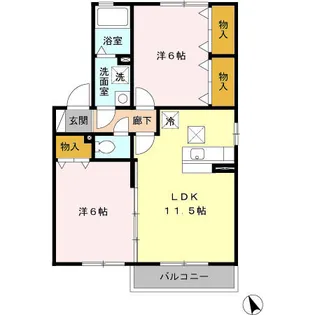 フォレストバレー C【1階】の間取り