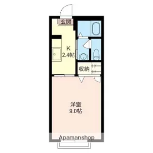 ピエールシクA【102号室】の間取り