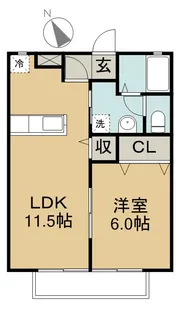 グランソレイユ【1階】の間取り
