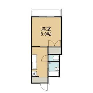 ラフォーレ野木【202号室】の間取り