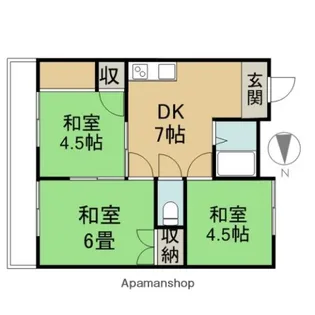 平成コーポ【206号室】の間取り