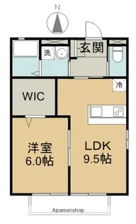 ミストラルⅡ【102号室】の間取り