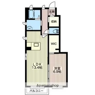CASA LENA Ⅱ【103号室】の間取り