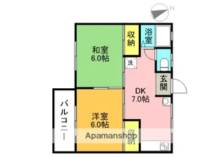 ソワール尾崎【2階】の間取り